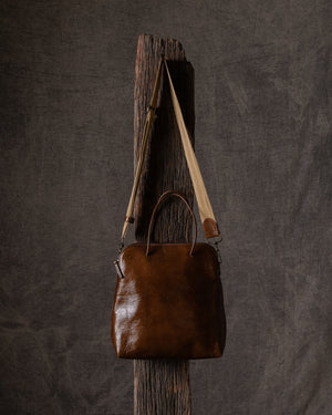 Soft Medium Tote Bag Brown / Mustard