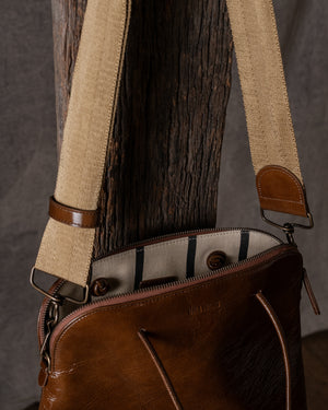 Soft Medium Tote Bag Brown / Mustard