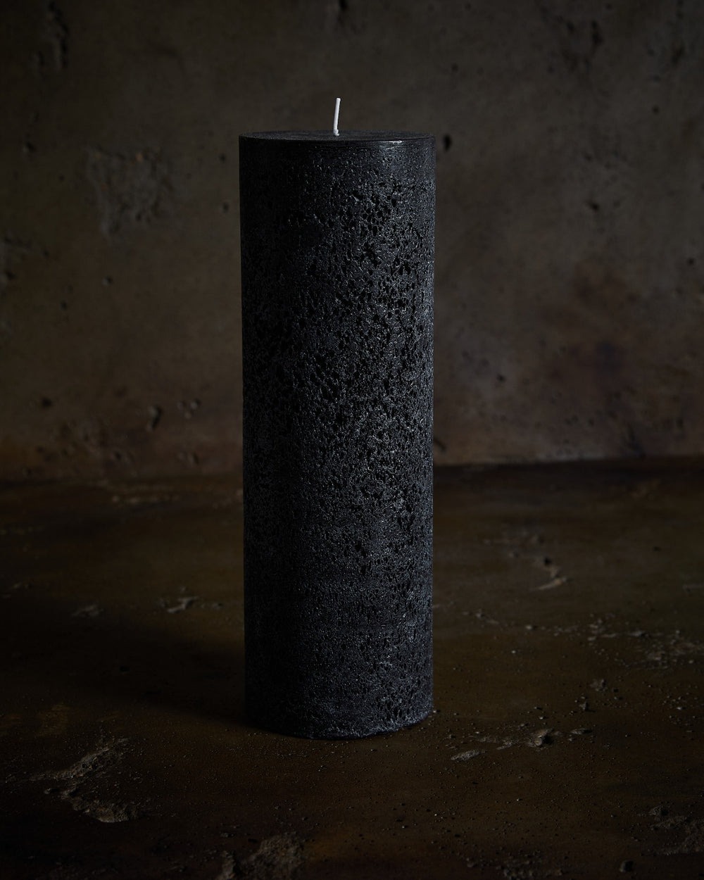 Textured Candle Black Large