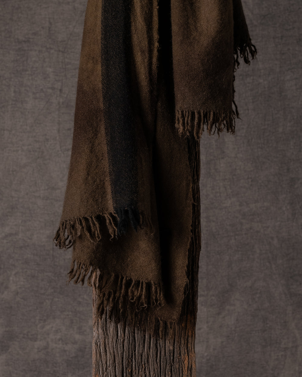 Cashmere Long Scarf Brown