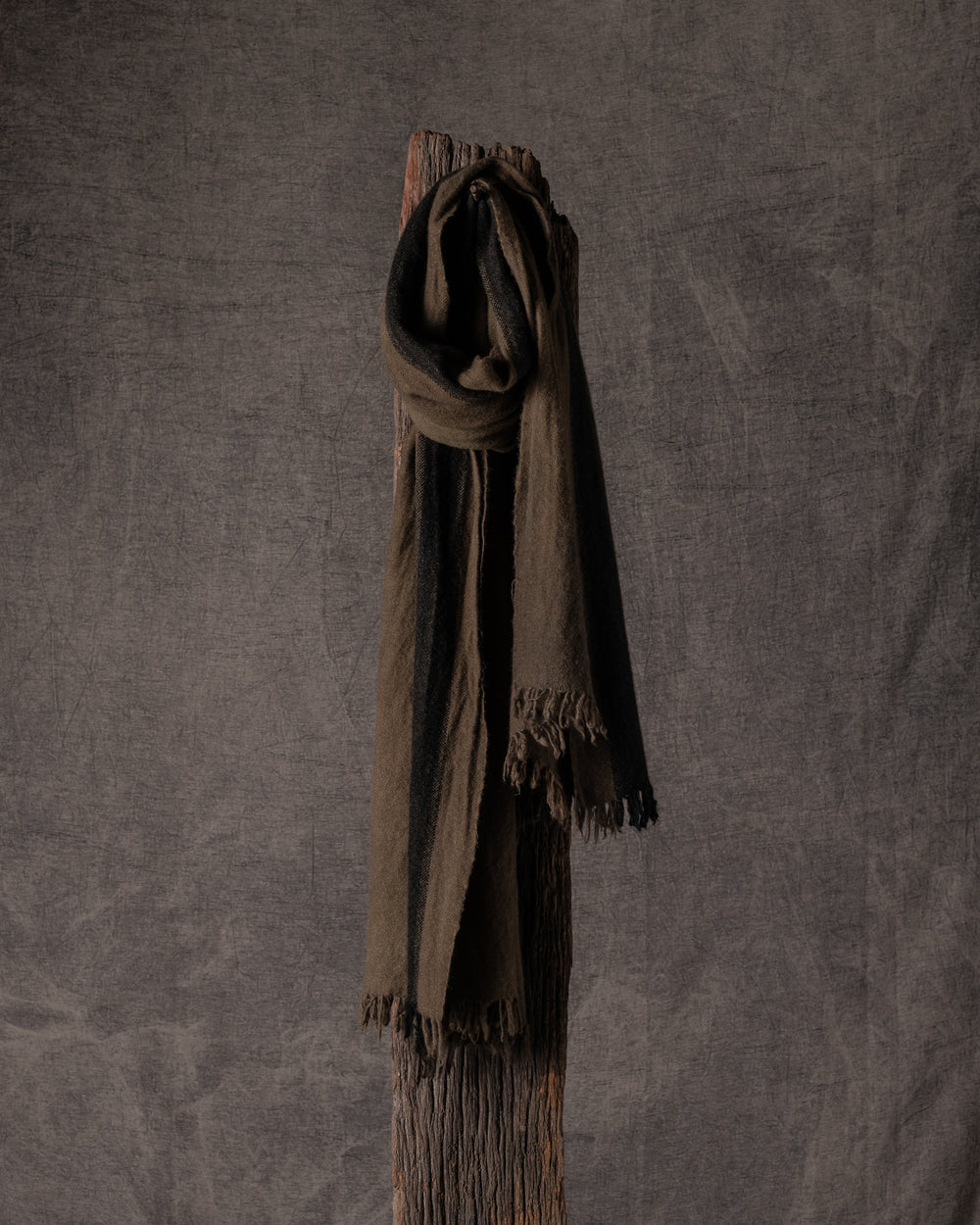 Cashmere Long Scarf Khaki