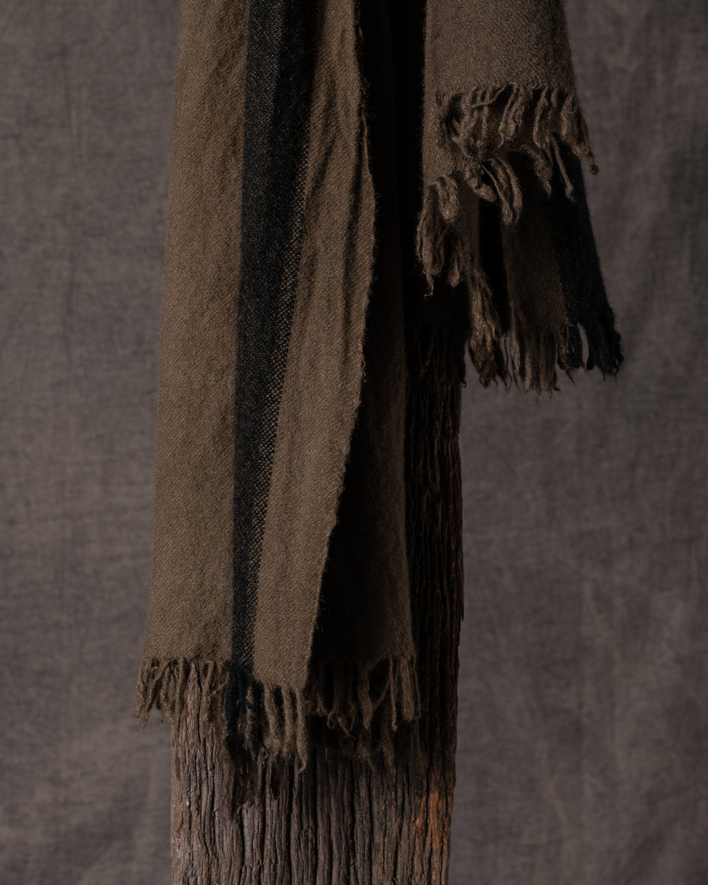Cashmere Long Scarf Khaki