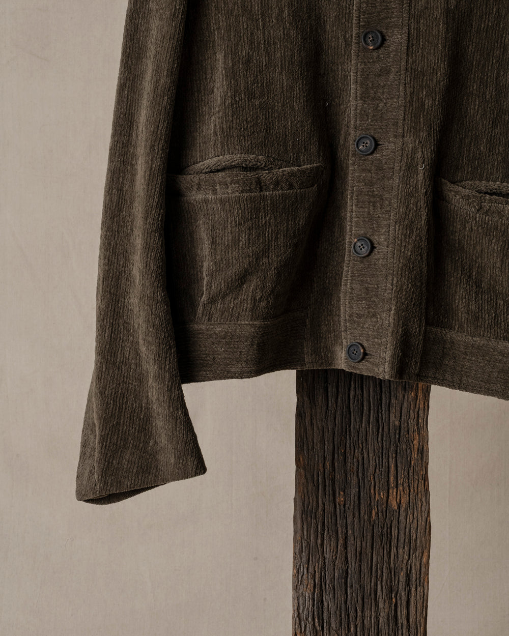 Chenille Cloth Cropped Worker Jacket