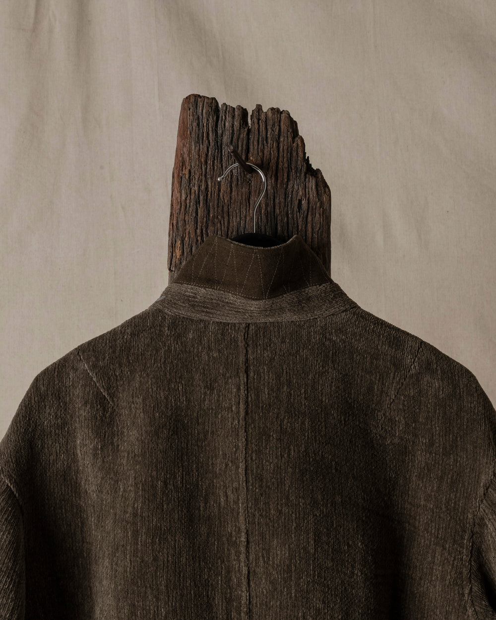 Chenille Cloth Cropped Worker Jacket