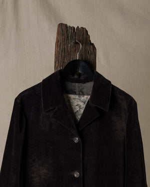 Spread Collar Long Coat