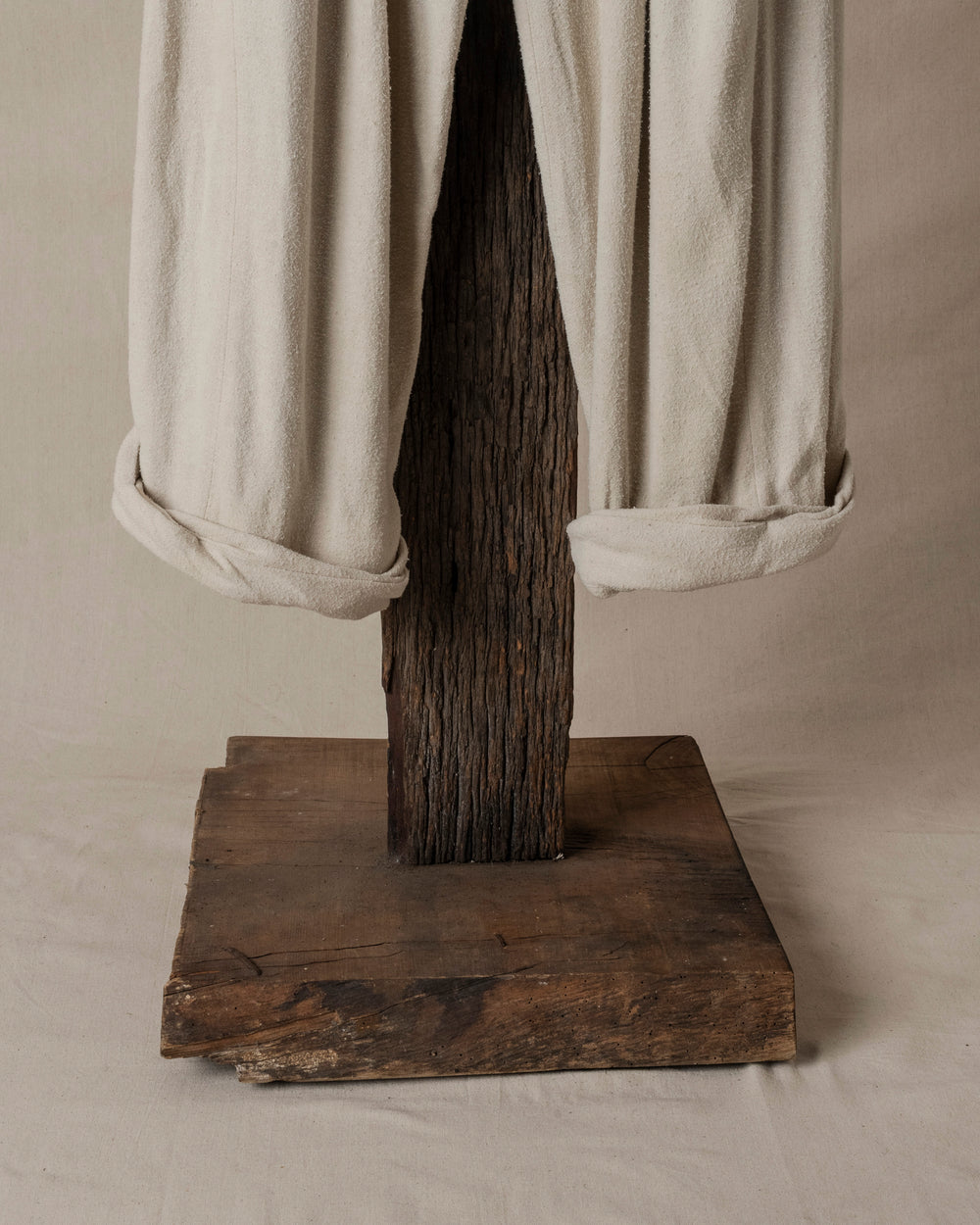 Wide Leg Trousers with Pull Tabs