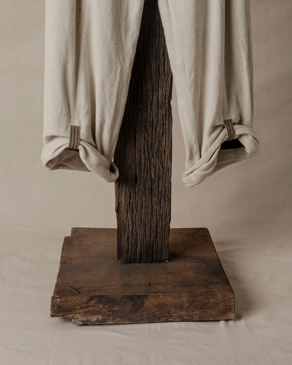 Wide Leg Trousers with Pull Tabs