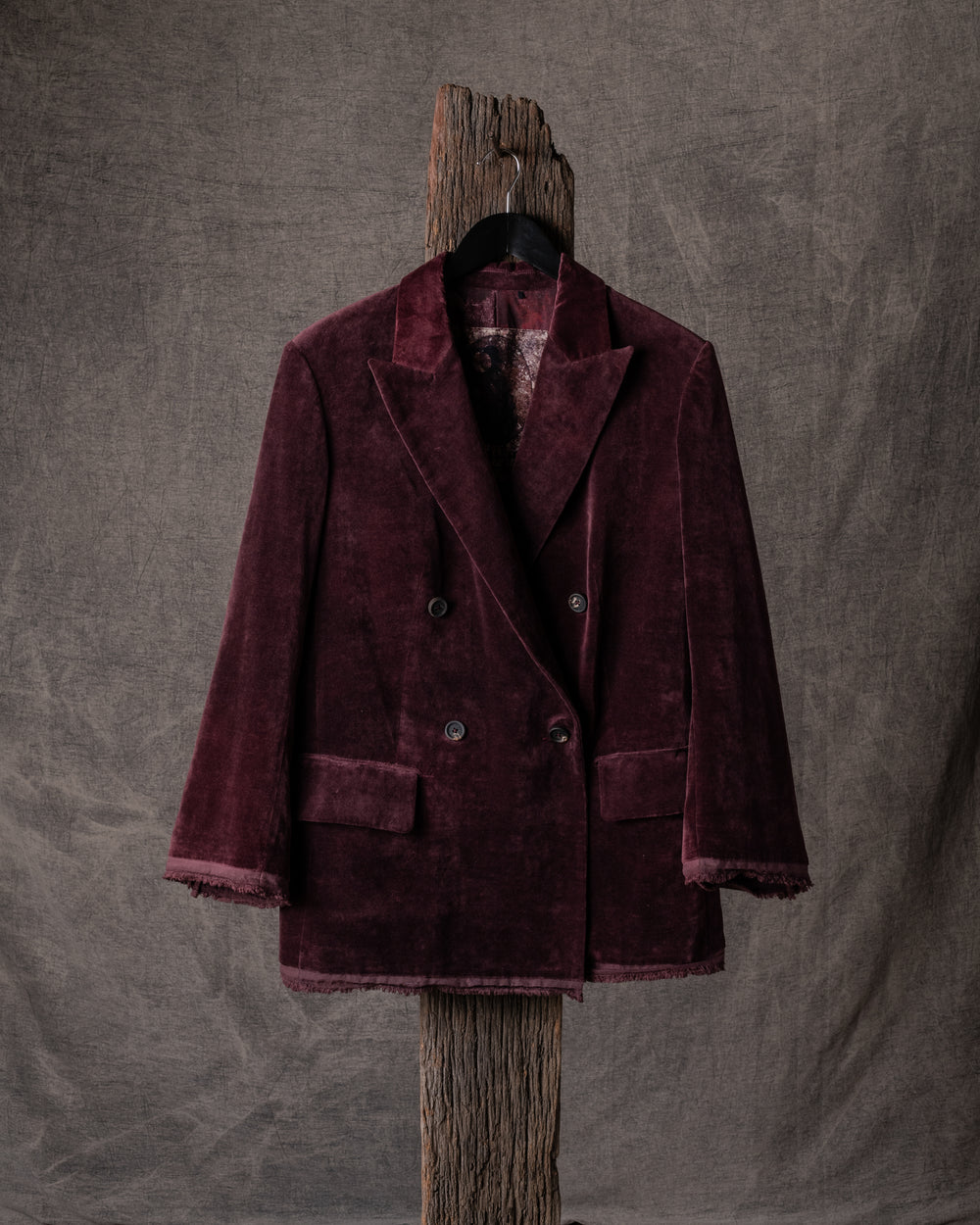 Womens Jacket Cotton Burgundy