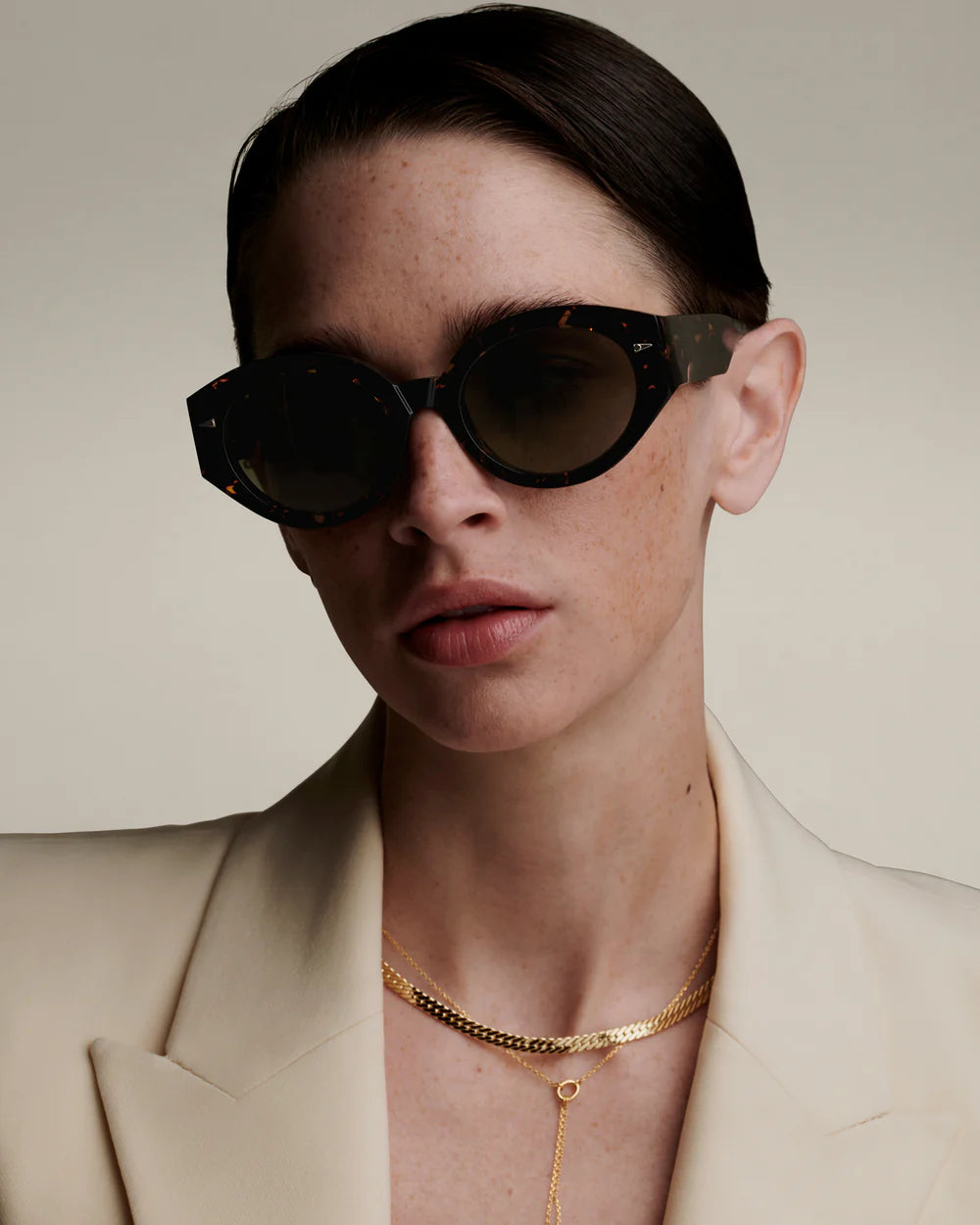 Art Deco Sun - Yellow Turtle / Green Glitter Gradient