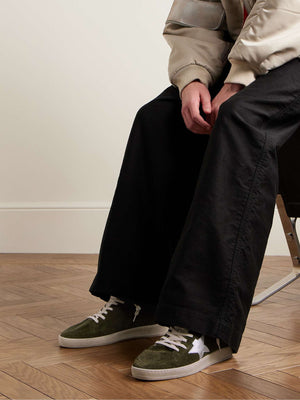 Ball Star Suede Upper Nylon Tongue Laminated Star Olive Night / Silver