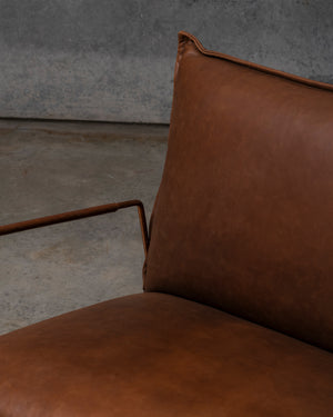 Earl Chair Copper Frame - Luxor Fango