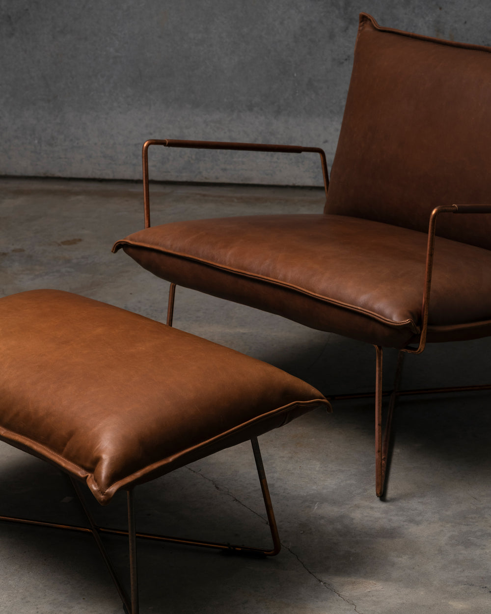 Earl Chair Copper Frame - Luxor Fango