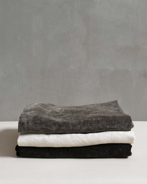 002 Distressed Velvet Standard Pillow Set - Washed Black (50x70 cm)