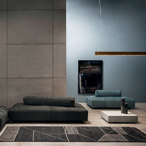 Panama Bold Sofa Nabuck Charcoal with Cushion