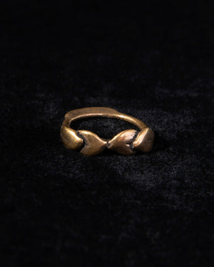 925 Silver + 18ct Gold Ring AN2089