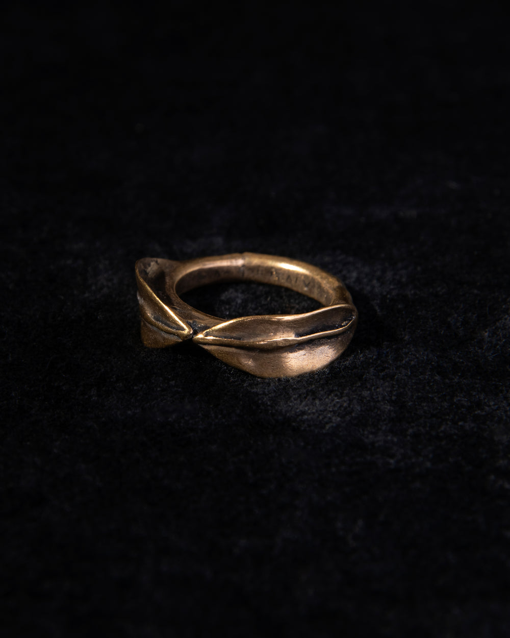 925 Silver Leaf Ring + 18ct Gold AN2090