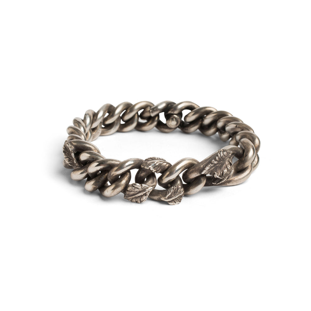 Bracelet Curb Chain Rosebud