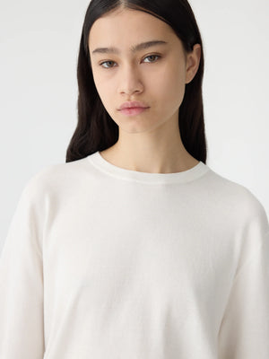 Mercerised Cotton Knit T Shirt Natural
