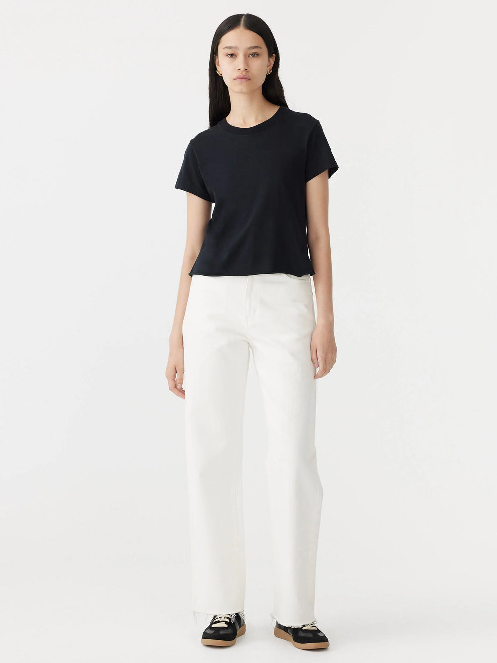 Raw Edge Baby T-Shirt Black