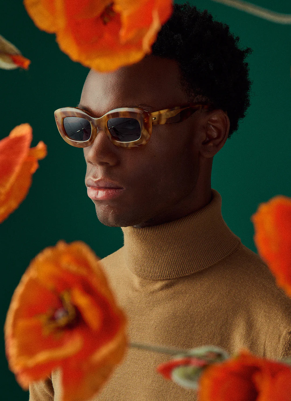 Dolores Sun Ember Tortoise / Blue Smoke Lens