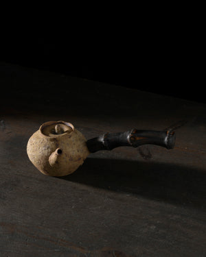 Handcrafted Ash Teapot | Bamboo Handle | 250 ML