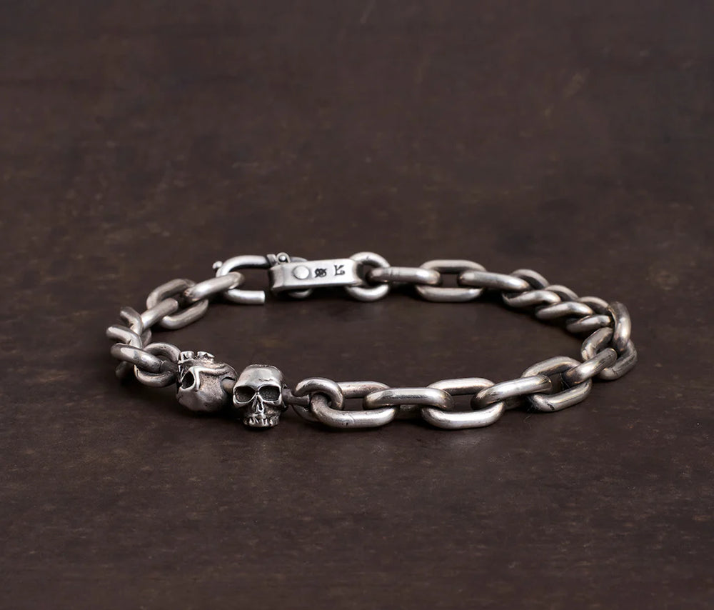 Bracelet Two Skulls