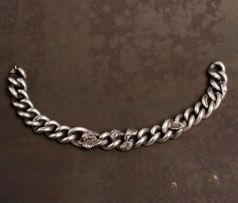 Bracelet Curb Chain Rosebud