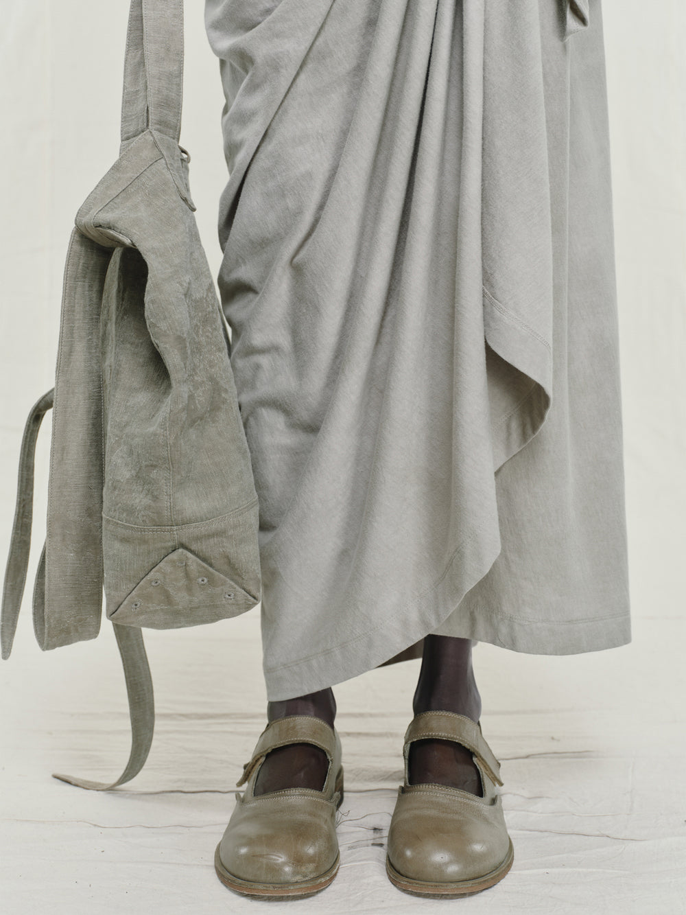 Double Dyed Cotton Linen Jacquard Two Way Unisex Tote