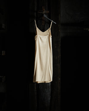 Short Silk Slip Dress - Gold