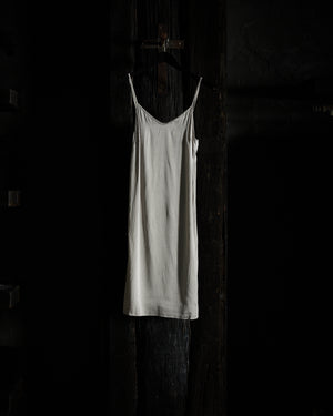 Short Silk Slip Dress - Silver