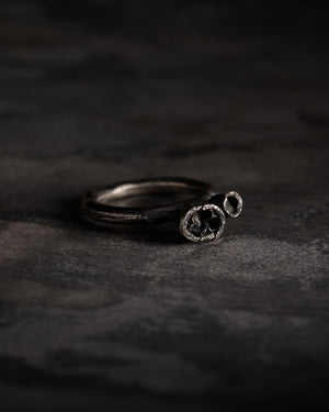 Aetenatus Seeds Ring Oxidised Sterling Silver