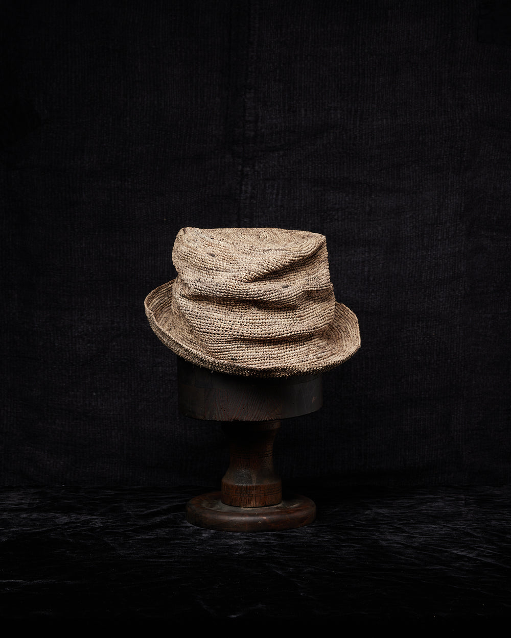SHPVDS005 Crocheted Toquilla Straw Hat PV Camel