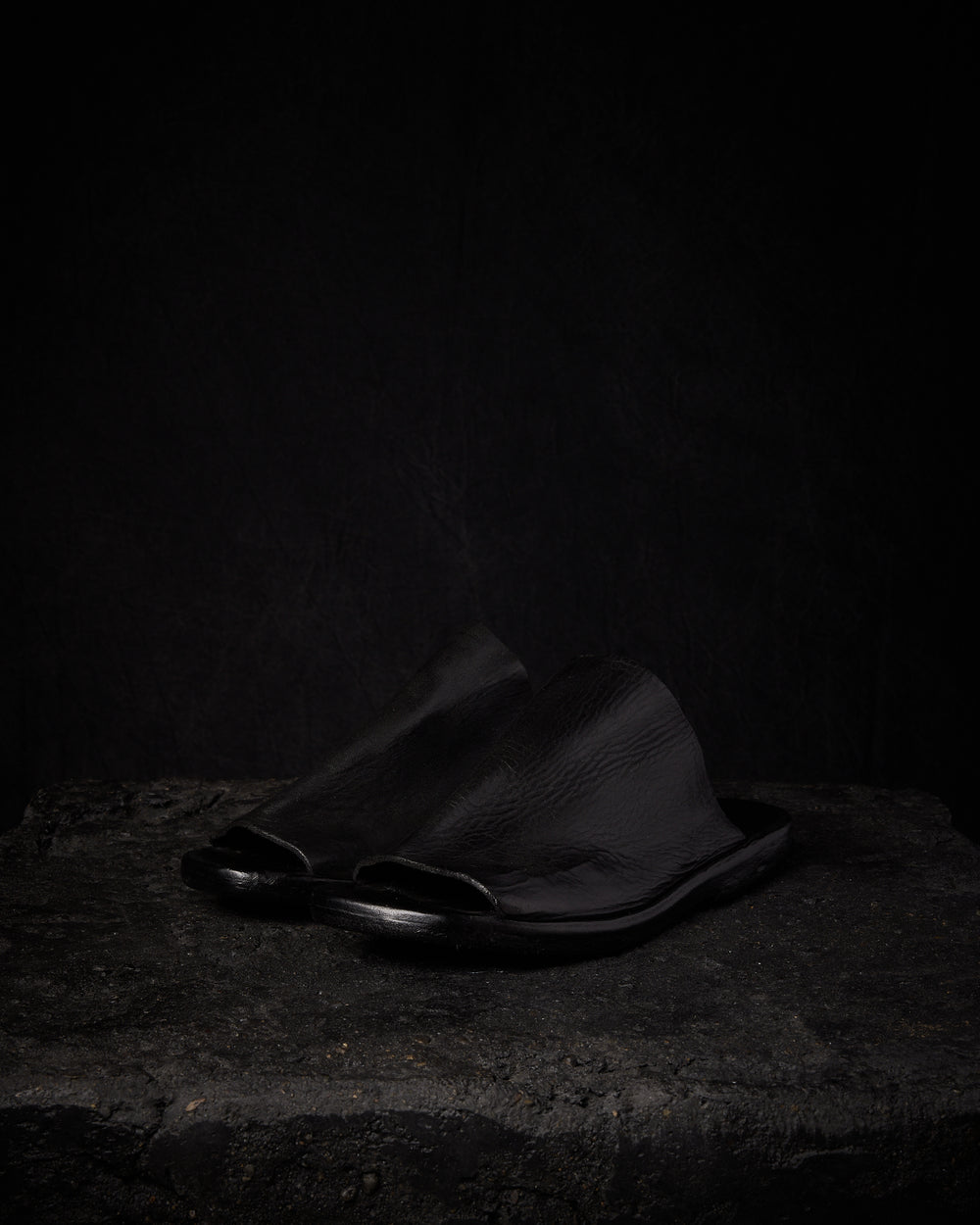 Womens Mule Flat black