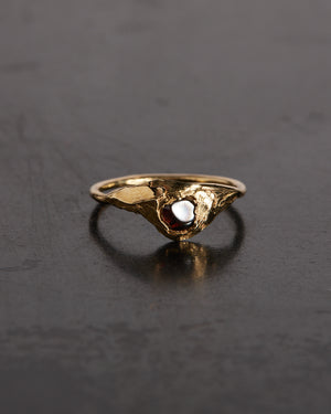 Hades Heart Ring - Garnet
