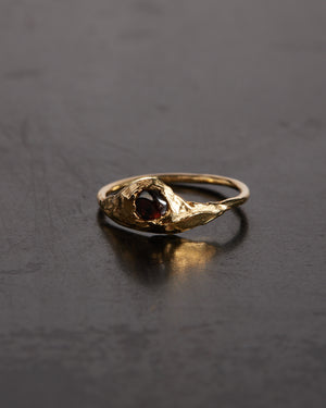 Hades Heart Ring - Garnet