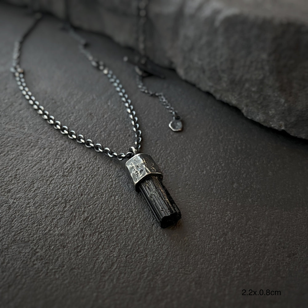 Tiny Tourmaline Pendant Necklace