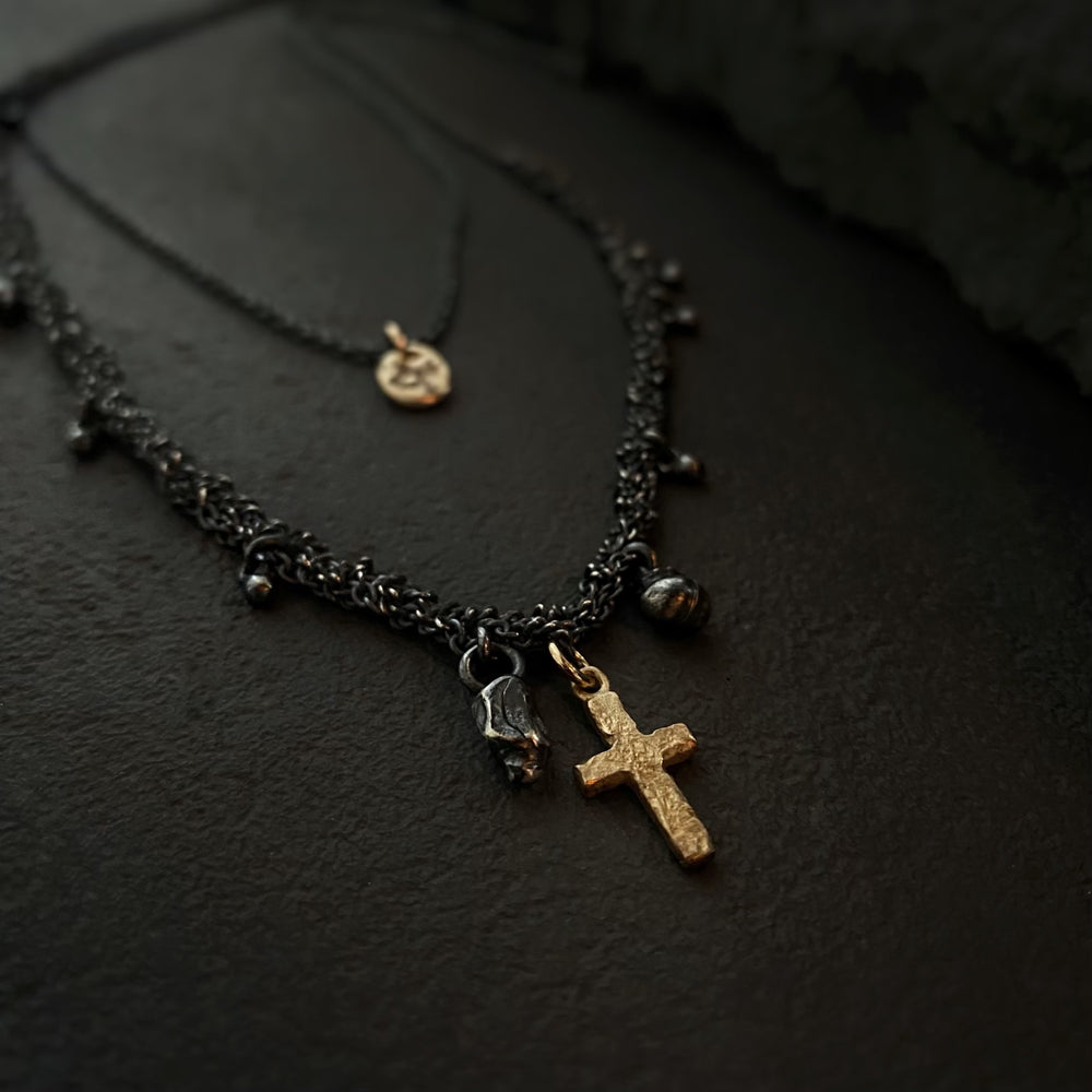 Divinity Necklace with Gold Cross