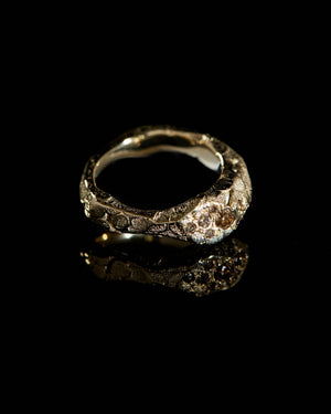 Gold Stones Rock Ring