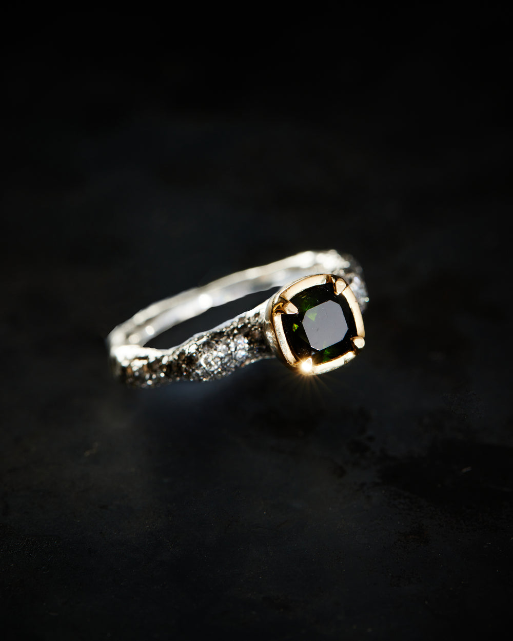 Green Drop Ring