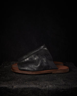 Mens Mule Flat Ragrinzitta Black