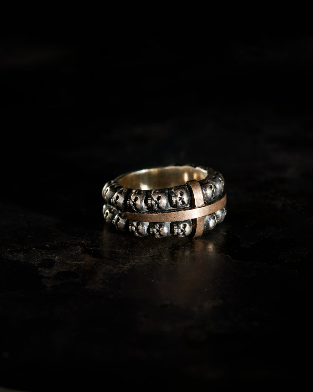 Narrow Multiple Skull Ring