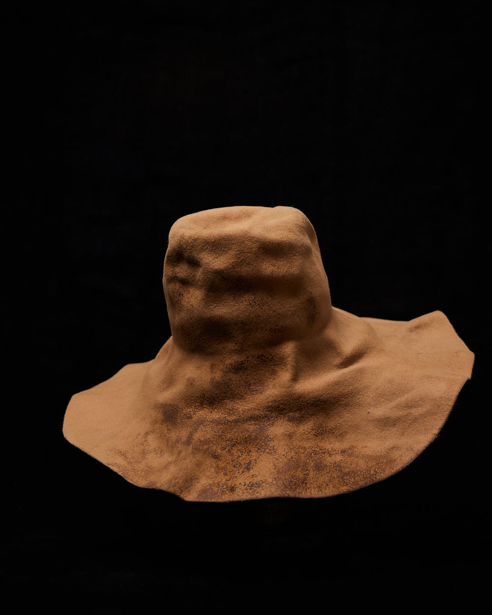 Wide Brim Burnt Camel