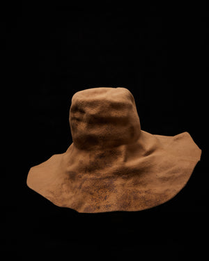 Wide Brim Burnt Camel