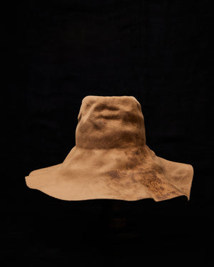 Wide Brim Burnt Camel