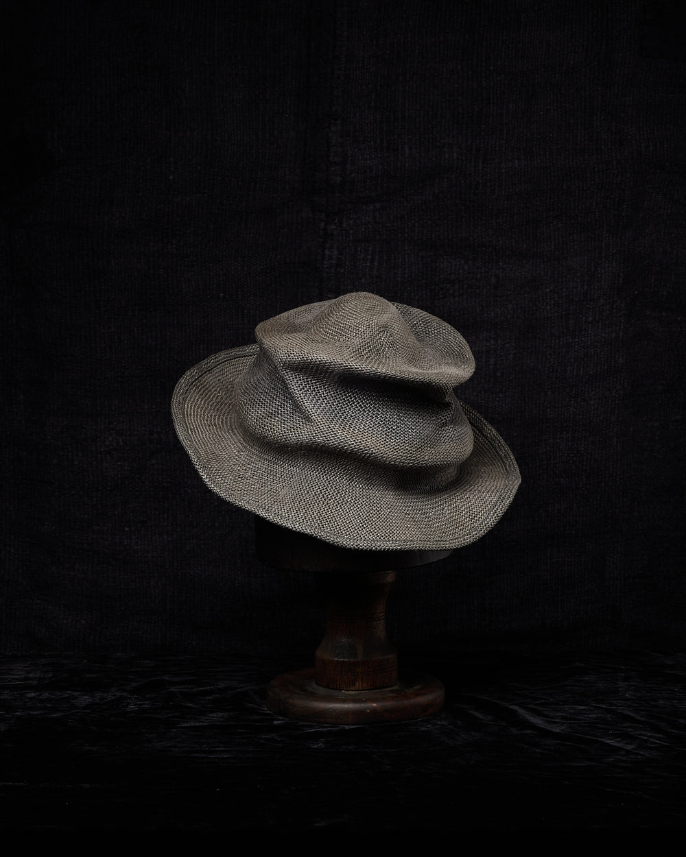 Sisal Straw Hat - Grey