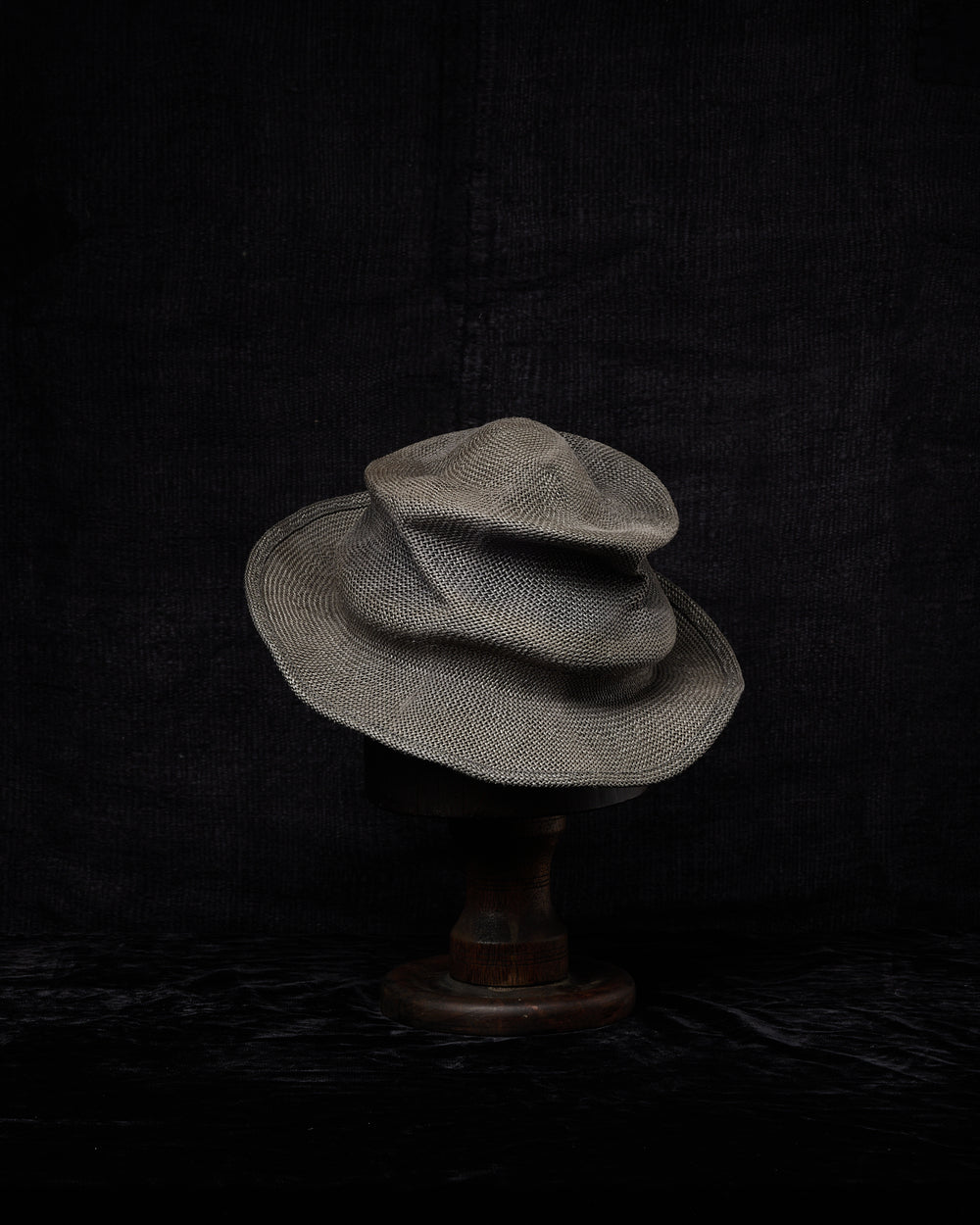 Sisal Straw Hat - Grey