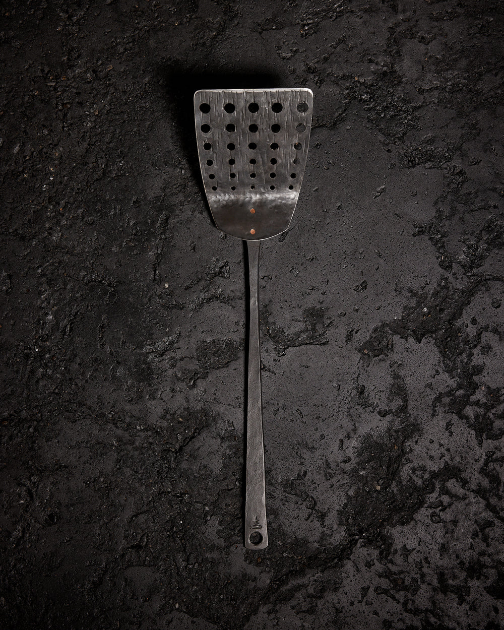 Slate Black Forged Slotted Spatula