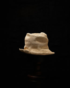 Crocheted Panama Straw Natural