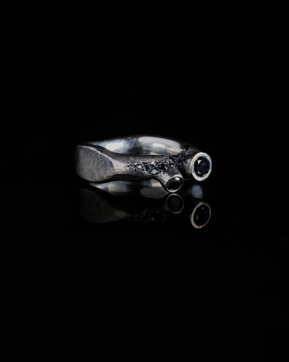 Black Gashed Ring