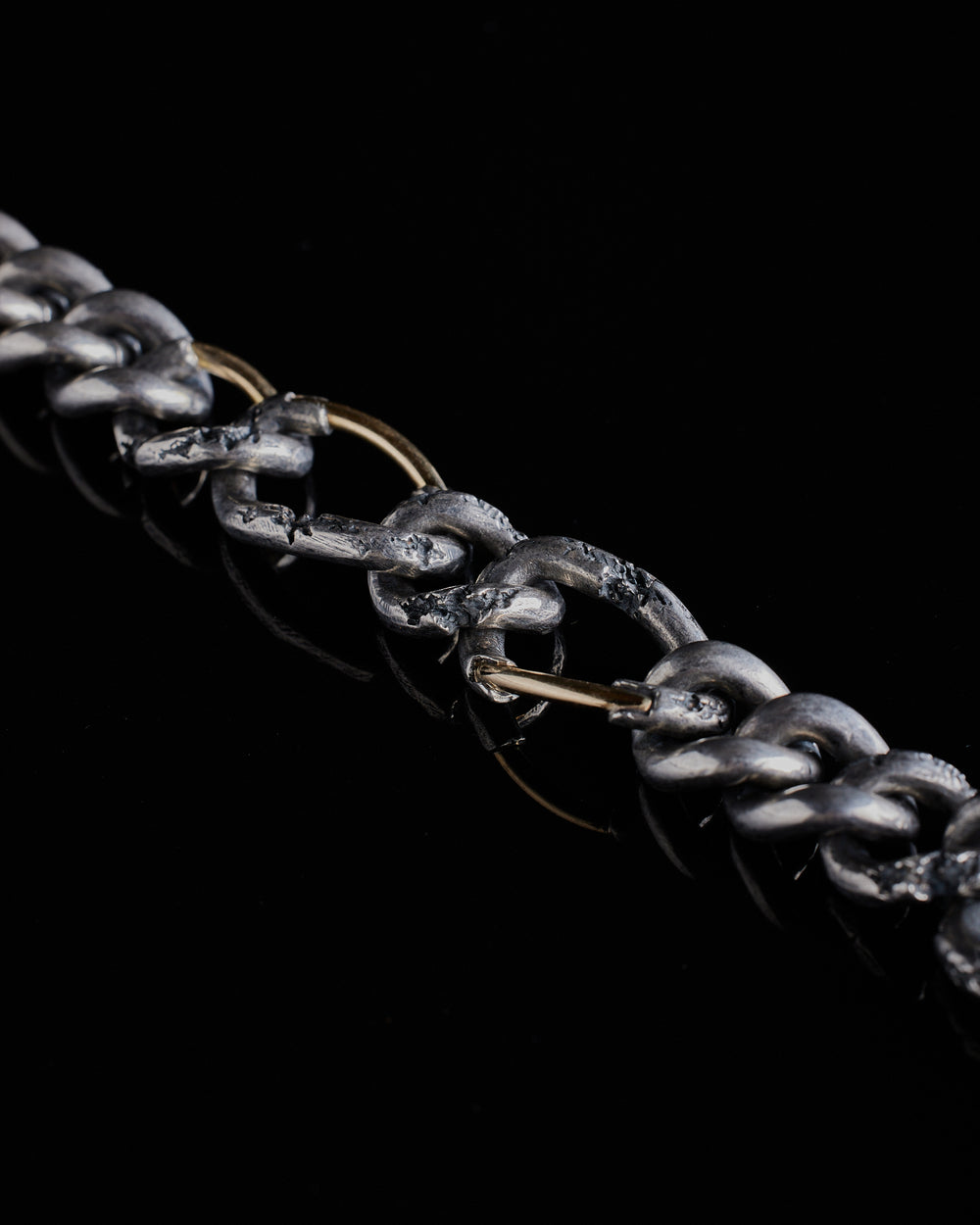 Gold Constructed Chain Bracelet